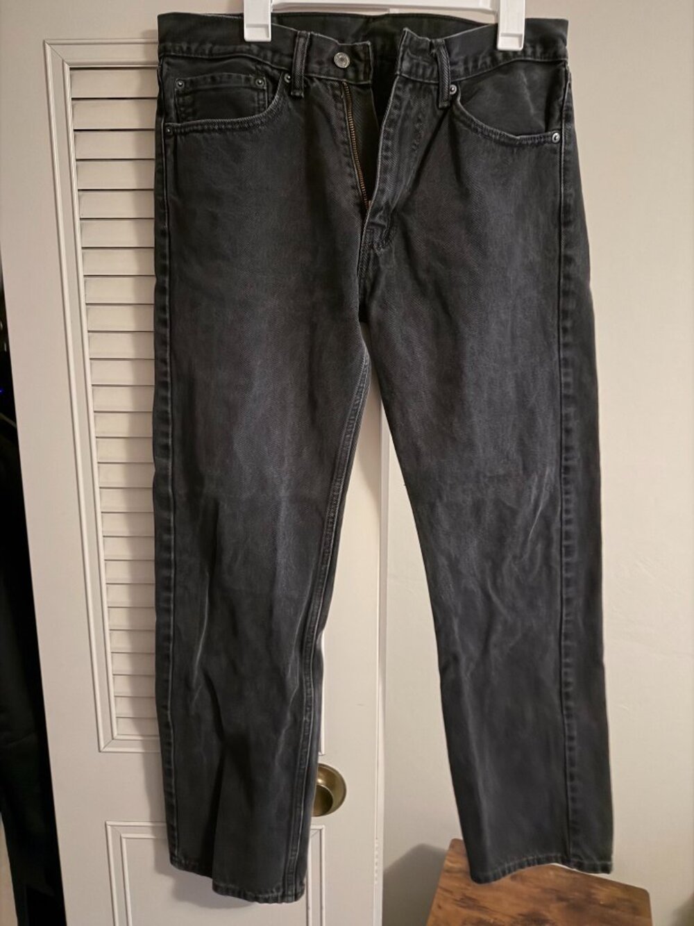 Levi's 505 Black Jeans 34 x 32 100% Cotton